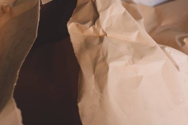 turuncu buruşmuş kağıt arkaplan grunge doku arkaplanı