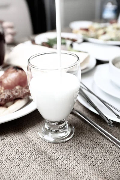 Boisson Turque Ayran Kefir Babeurre Base Yaourt — Photo