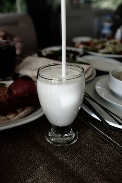 Turkish Drink Ayran Kefir Buttermilk Made Yogurt — Stock Photo, Image