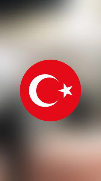 Turkey Flag Blurred Background — Stock Photo, Image