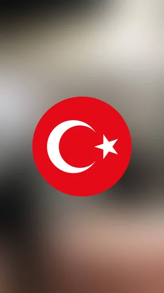 Turkey Flag Blurred Background — Stock Photo, Image