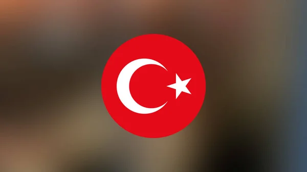 Turkey Flag Blurred Background — Stock Photo, Image