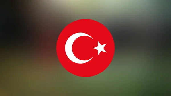 Turkey Flag Blurred Background — 图库照片