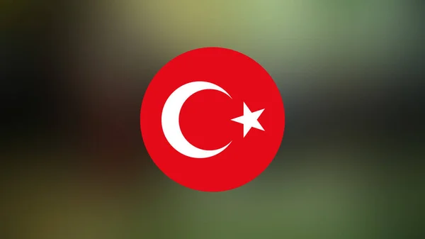 Turkey Flag Blurred Background — Stock Photo, Image