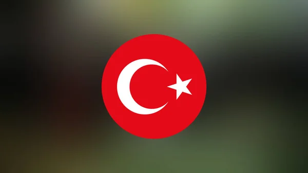 Turkey Flag Blurred Background — Stock Photo, Image