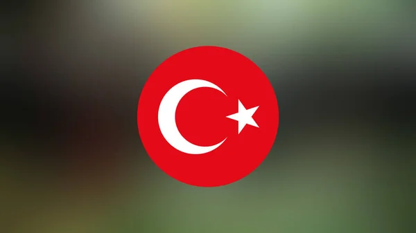 Turkey Flag Blurred Background — 图库照片