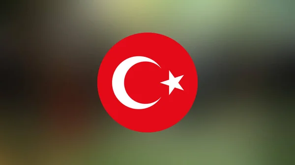 Turkey Flag Blurred Background — Stock Photo, Image