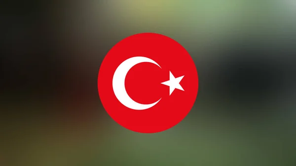 Turkey Flag Blurred Background — Stock Photo, Image