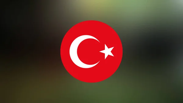 Turkey Flag Blurred Background — Stock Photo, Image