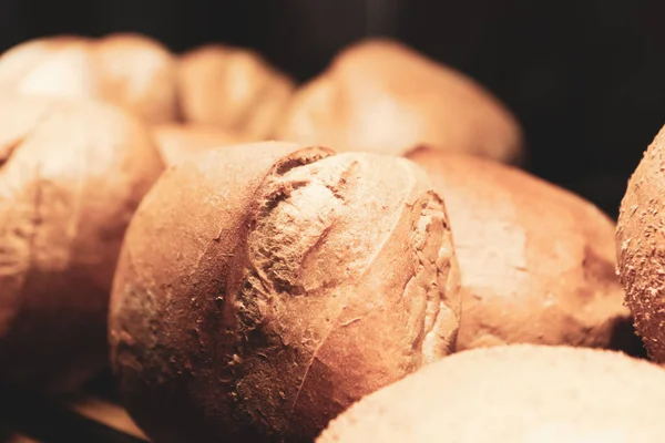 Delicioso Pão Assado Estético Natural — Fotografia de Stock