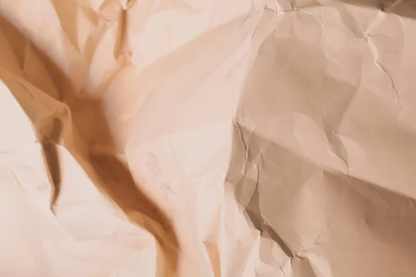 Оранжевый Складчатый Смятый Бумажный Фон Гранж Текстура Фона — стоковое фото