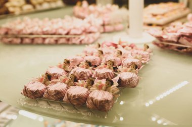 bir sürü değişik çikolatalı pralin