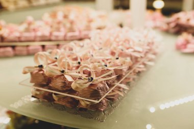 bir sürü değişik çikolatalı pralin