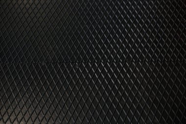 Siyah metal desenli çelik arka plan. Delinmiş metal levha.