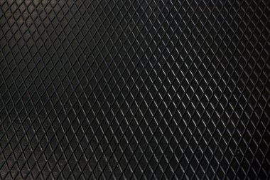 Siyah metal desenli çelik arka plan. Delinmiş metal levha.