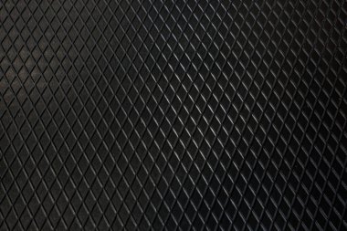 Siyah metal desenli çelik arka plan. Delinmiş metal levha.