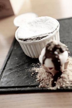 dondurma çikolatalı sufle