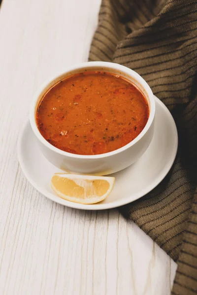 Sopa Deliciosa Sopa Verduras Cuenco — Foto de Stock