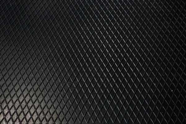 Czarny Metal Tekstury Stalowe Tło Blacha Perforowana — Zdjęcie stockowe