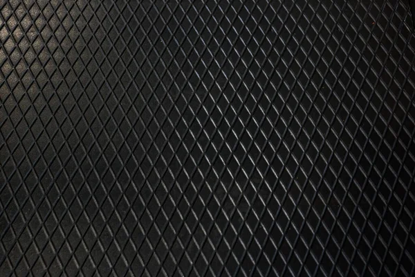 Fekete Fém Textúra Acél Háttér Perforált Fémlemez — Stock Fotó