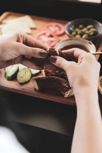 Reichhaltiges Und Köstliches Türkisches Frühstück — Stockfoto