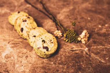 Koyu çikolata parçaları ile tanımlama