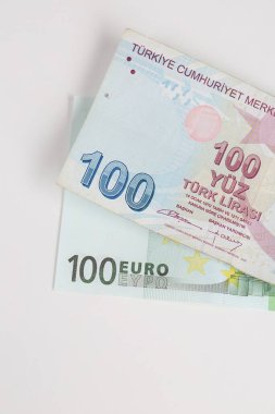 Türk lira banknotları ve Euro