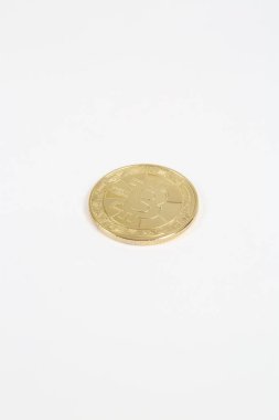 Bitcoin para, bitcoin 'in yakın plan görüntüsü