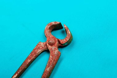 Bir çift paslı meme ucu.