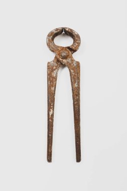 Bir çift paslı meme ucu.