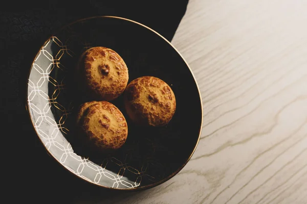 Galletas Con Chispas Chocolate Negro —  Fotos de Stock