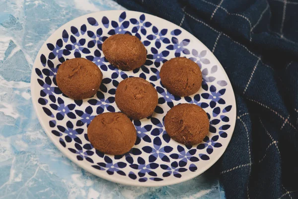 Cookies Med Mörk Choklad Chips — Stockfoto