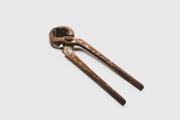 Old Well Used Pair Rusty Nippers — Foto Stock