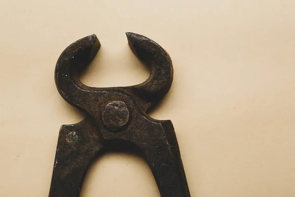 Old Well Used Pair Rusty Nippers — Stock Photo, Image