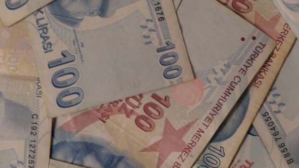 Multi Euro Nakit Bozuk Para Farklı Türde Yeni Nesil Banknotlar — Stok video