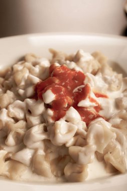 Türk mantı manlama plaka üzerinde