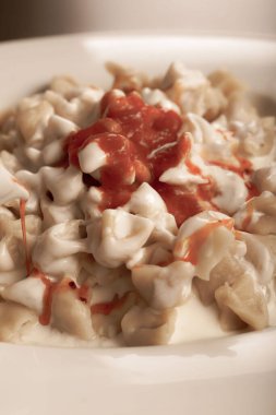 Türk mantı manlama plaka üzerinde