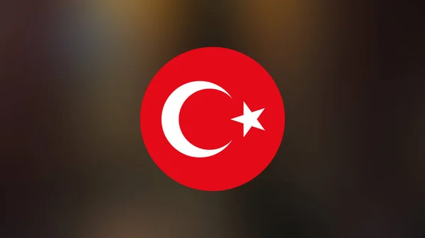 Turkey Flag Blurred Background — 图库照片