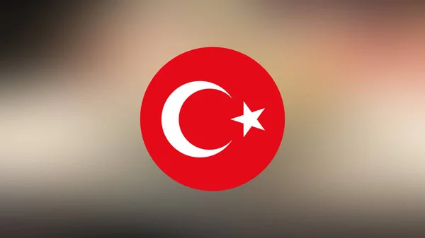 Turkey Flag Blurred Background — Stock Photo, Image