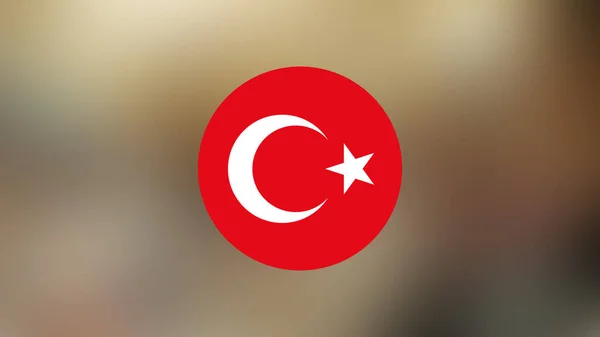 Turkey Flag Blurred Background — Stock Photo, Image