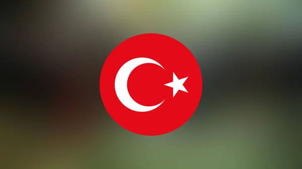 Turkey Flag Blurred Background — Stock Photo, Image