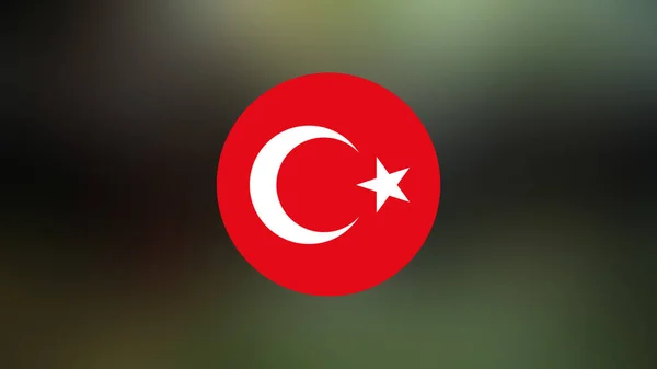 Turkey Flag Blurred Background — Stock Photo, Image