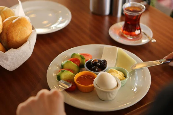 Kaya Dan Lezat Sarapan Turki — Stok Foto