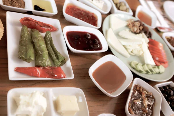 Bohaté Chutné Turecké Snídaně — Stock fotografie
