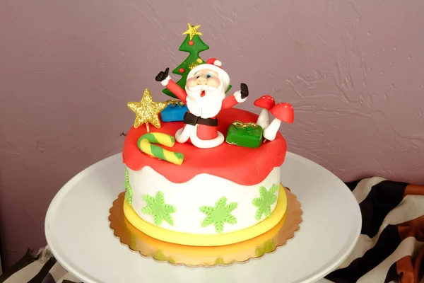 Board Delicious Cake Table — Stock Photo, Image