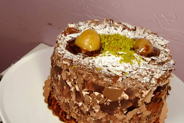 Board Delicious Cake Table — Stock Photo, Image