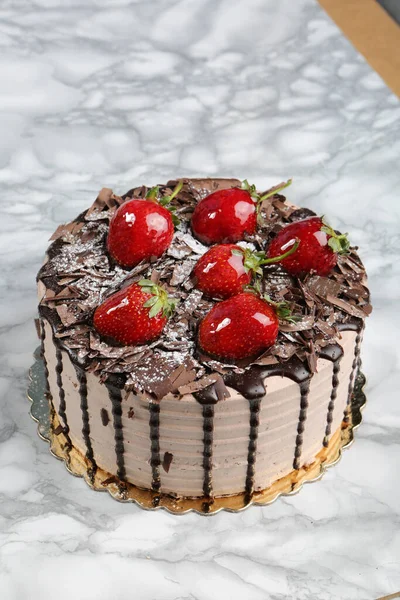 Board Delicious Cake Table — Stock Photo, Image