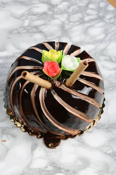 Board Delicious Cake Table — Stock Photo, Image