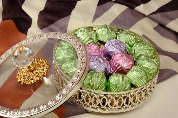 bir sürü değişik çikolatalı pralin