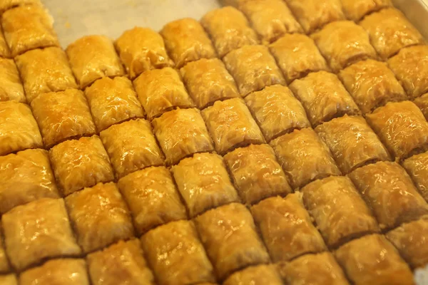 Baklava Dessert Turc Traditionnel Avec Noix Cajou Noix Baklava Maison — Photo